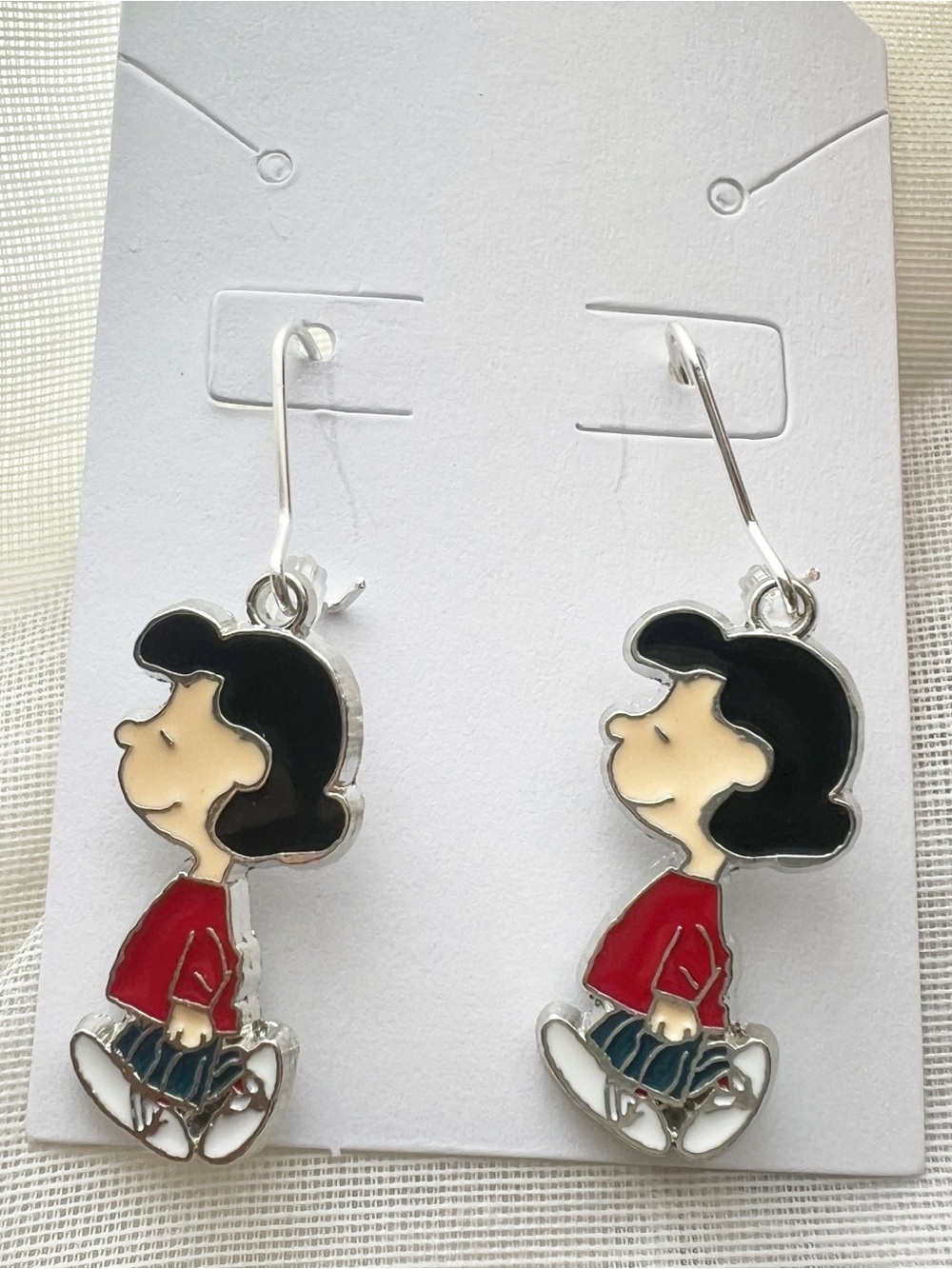 Peanuts Lucy Character Statement Earrings Officially Licensed - New